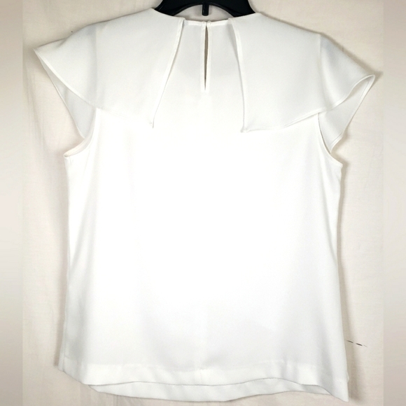 Zara Basic White Collared Shirt Sz M - Picture 5 of 7